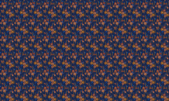 Tres Tintas Tapete Broken Poppies - Blue