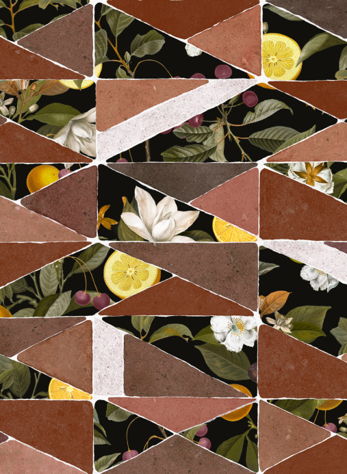 Tres Tintas Carta da parati Hidden Fruits - Red