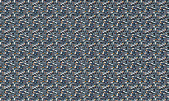 Tres Tintas Tapete Hidden Fruits - Blue