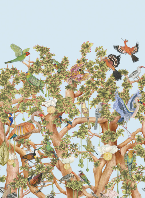 Cole & Son Wallpaper Tree of Life - Sky Blue