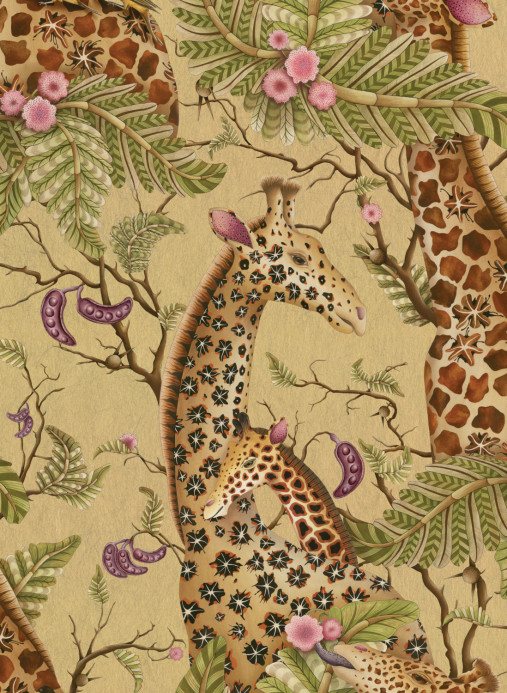 Cole & Son Wallpaper Royal Giraffe Gilded - Gilded