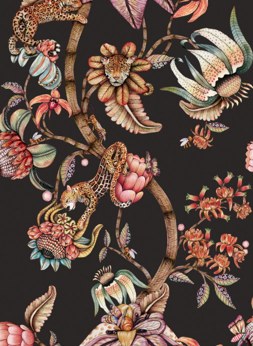 Cole & Son Wallpaper Protea Panthera - Onyx