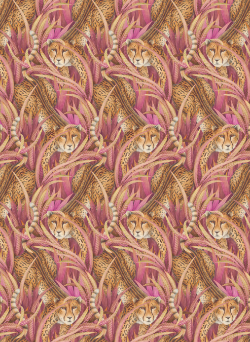 Cole & Son Papier peint Cheetah Prowl - Cerise