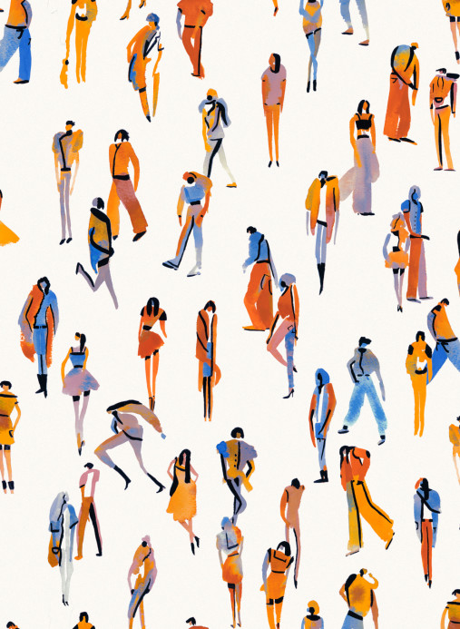 Tres Tintas Tapete Unique People - White