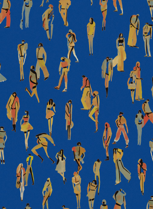 Tres Tintas Tapete Unique People - Blue