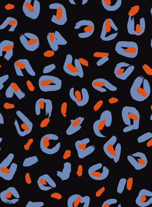 Tres Tintas Tapete Funky Leopard - Black