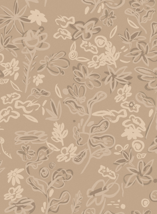 Tres Tintas Tapete Crazy Flowers - Beige