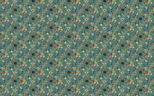 Tres Tintas Tapete Funny Shapes - Turquoise