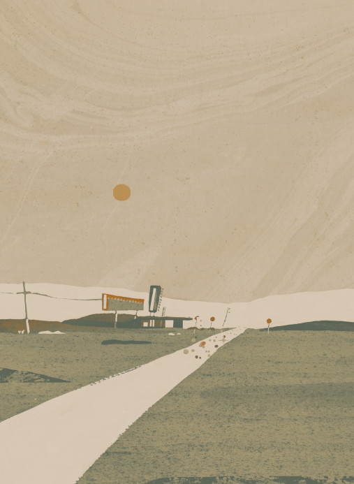 Tres Tintas Wandbild Road Trip - Beige