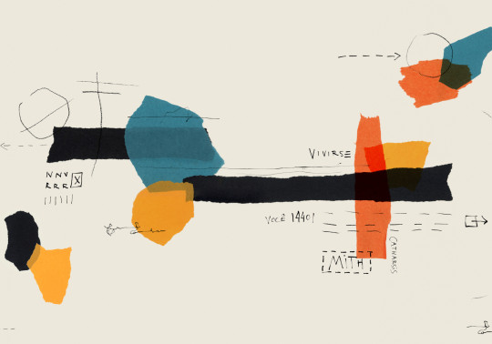 Tres Tintas Wandbild Lettering