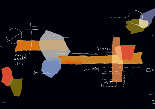 Tres Tintas Wandbild Lettering - Black