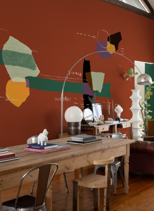 Tres Tintas Wandbild Lettering