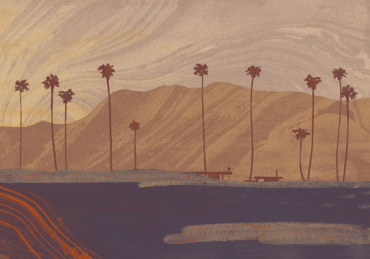 Tres Tintas Carta da parati panoramica Palms View