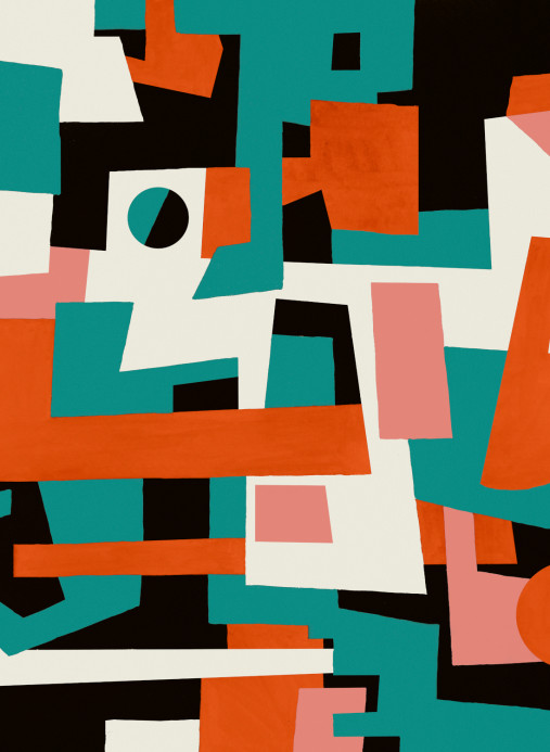 Tres Tintas Wandbild Cubic Experience - Black