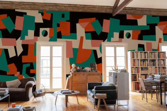 Tres Tintas Wandbild Cubic Experience - Black