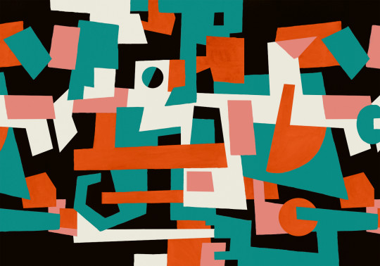 Tres Tintas Wandbild Cubic Experience - Black