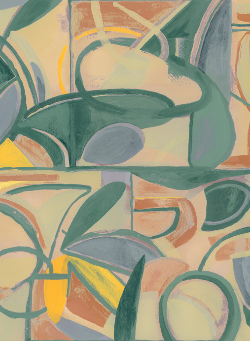 Tres Tintas Wandbild Giant Abstract - Green