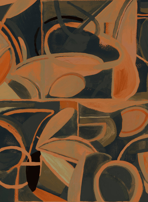 Tres Tintas Wandbild Giant Abstract - Black