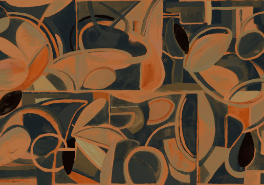 Tres Tintas Wandbild Giant Abstract - Black