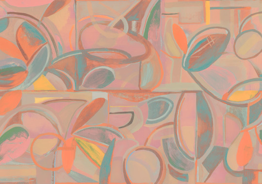 Tres Tintas Wandbild Giant Abstract - Pink