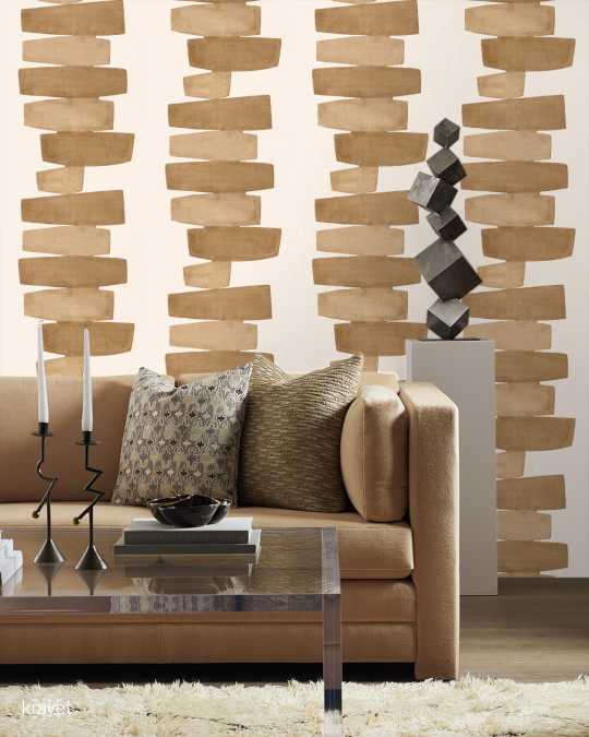 Kravet Tapete Stacked - Saffron