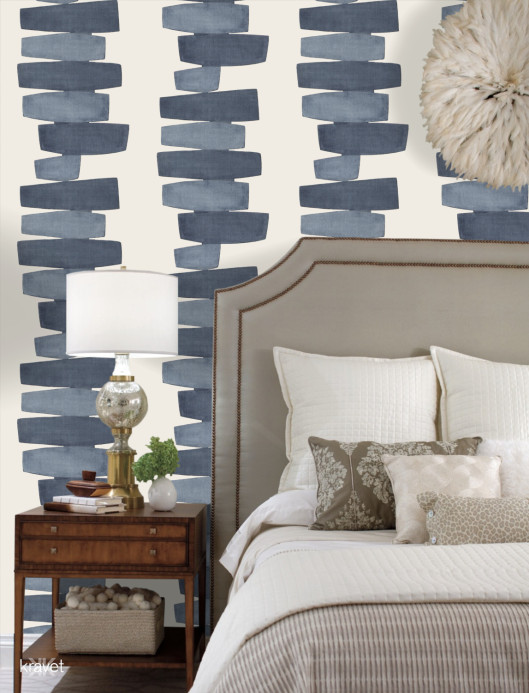 Kravet Tapete Stacked - Indigo