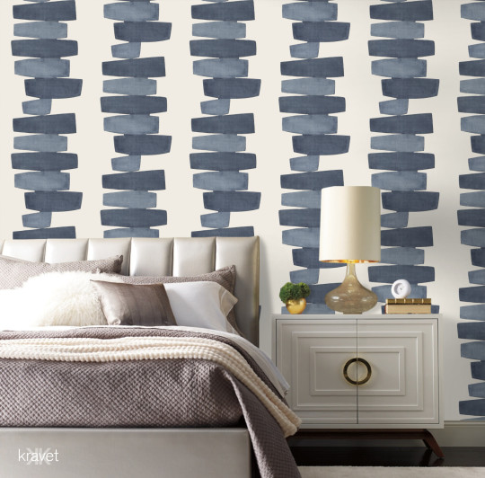 Kravet Tapete Stacked - Indigo