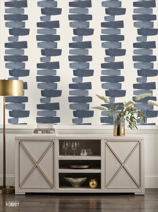 Kravet Tapete Stacked - Indigo