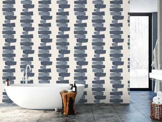 Kravet Tapete Stacked - Indigo