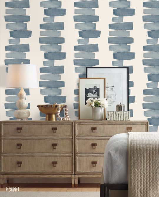 Kravet Tapete Stacked - Slate