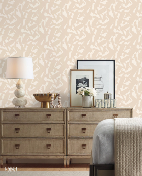 Kravet Tapete Bold Lines - Stone