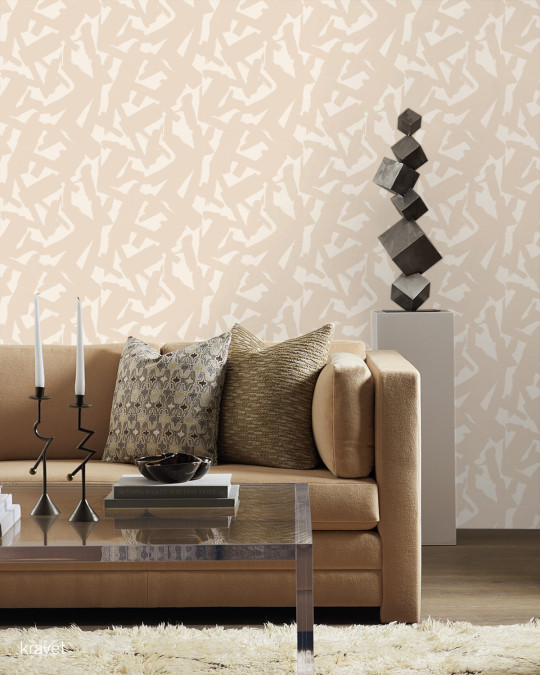 Kravet Tapete Bold Lines - Stone