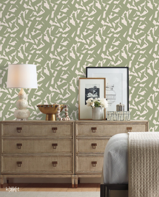 Kravet Tapete Bold Lines - Leaf