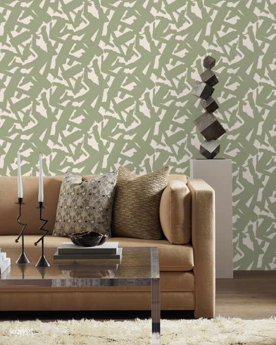 Kravet Tapete Bold Lines - Leaf