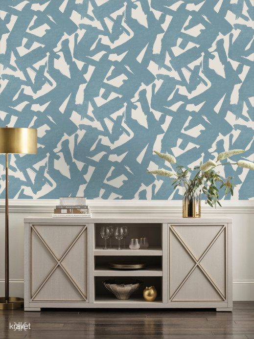 Kravet Tapete Bold Lines - Sky