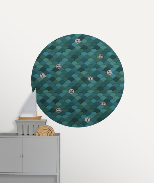 Studio Ditte Wandbild Seals Circle/ Zeehonden Cirkel