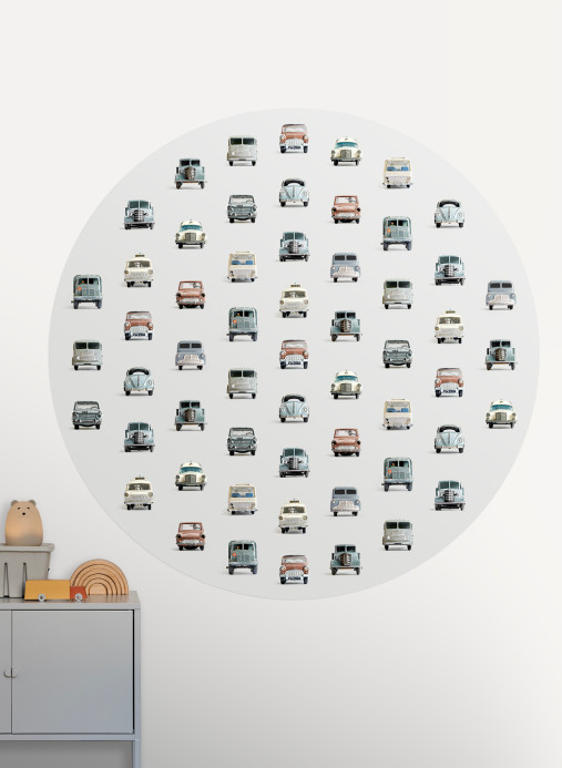 Studio Ditte Wandbild Cars Circle/ Auto Cirkel