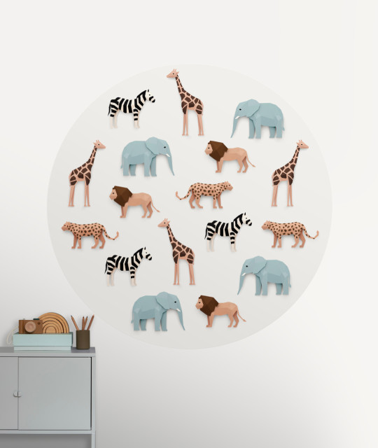 Studio Ditte Wandbild Safari Circle/ Safari Cirkel