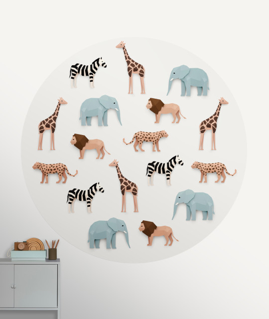 Studio Ditte Wandbild Safari Circle/ Safari Cirkel