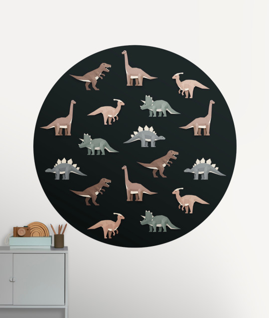 Studio Ditte Wandbild Dinosaur Circle/ Dinosaurus Cirkel