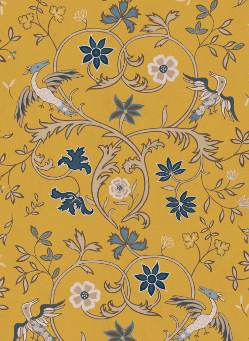 Coordonné Papier peint Antwerp Damask - Mustard
