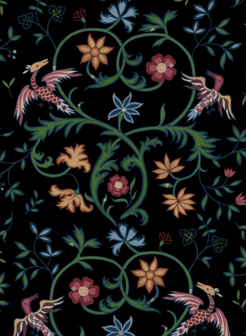 Coordonné Papier peint Antwerp Damask - Onyx