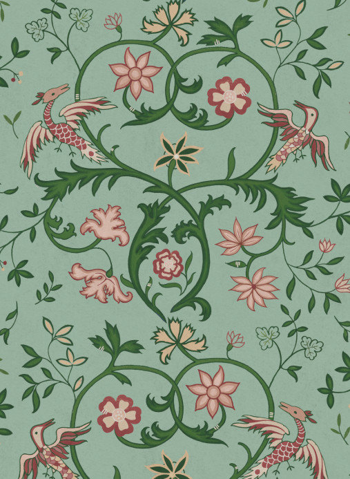 Coordonné Papier peint Antwerp Damask - Sage