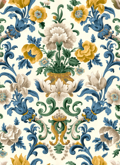 Coordonné Wallpaper Aranjuez Damask - Sapphire