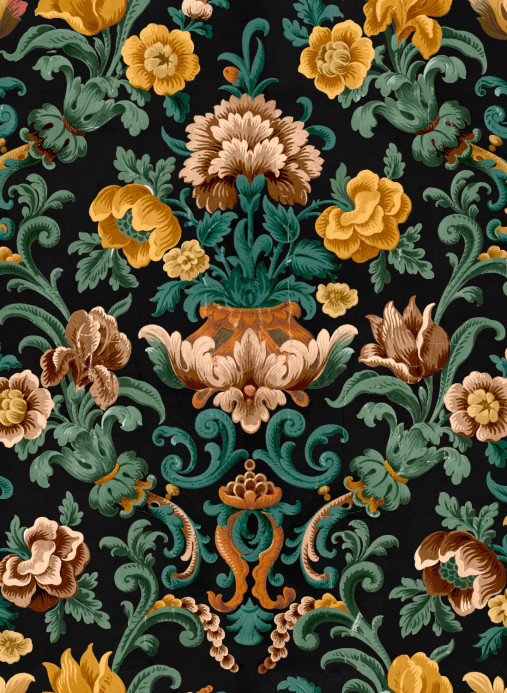 Coordonné Wallpaper Aranjuez Damask - Onyx