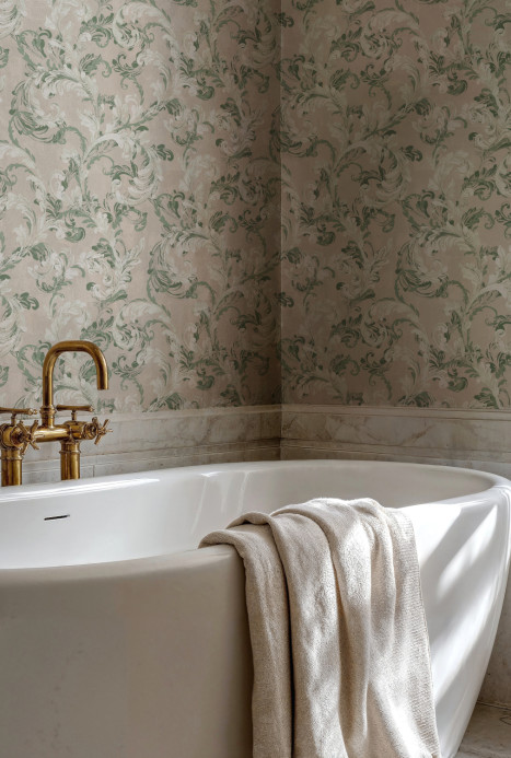 Coordonné Tapete Byzantine Damask