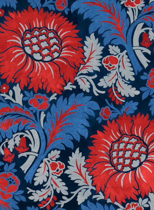 Coordonné Carta da parati Chinese Damask - Vermilion