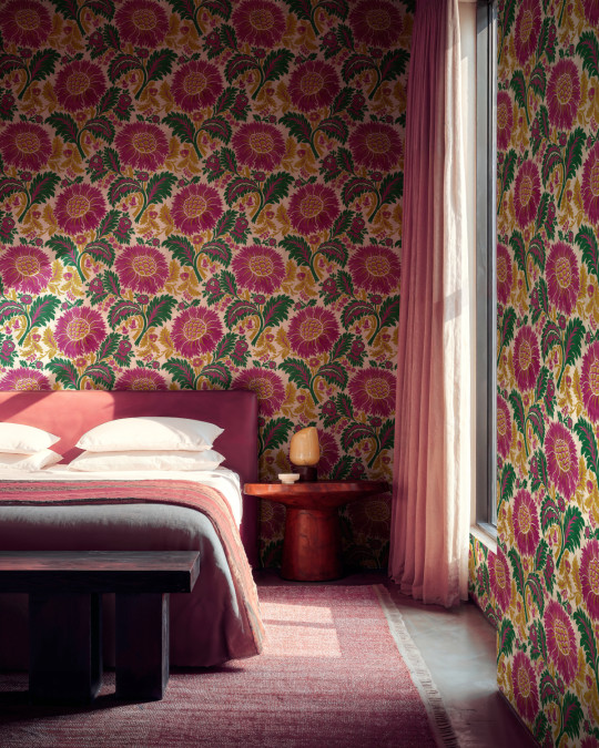 Coordonné Papier peint Chinese Damask - Emerald
