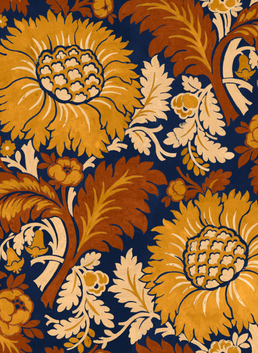Coordonné Papier peint Chinese Damask - Mustard