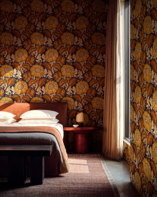 Coordonné Papier peint Chinese Damask - Mustard